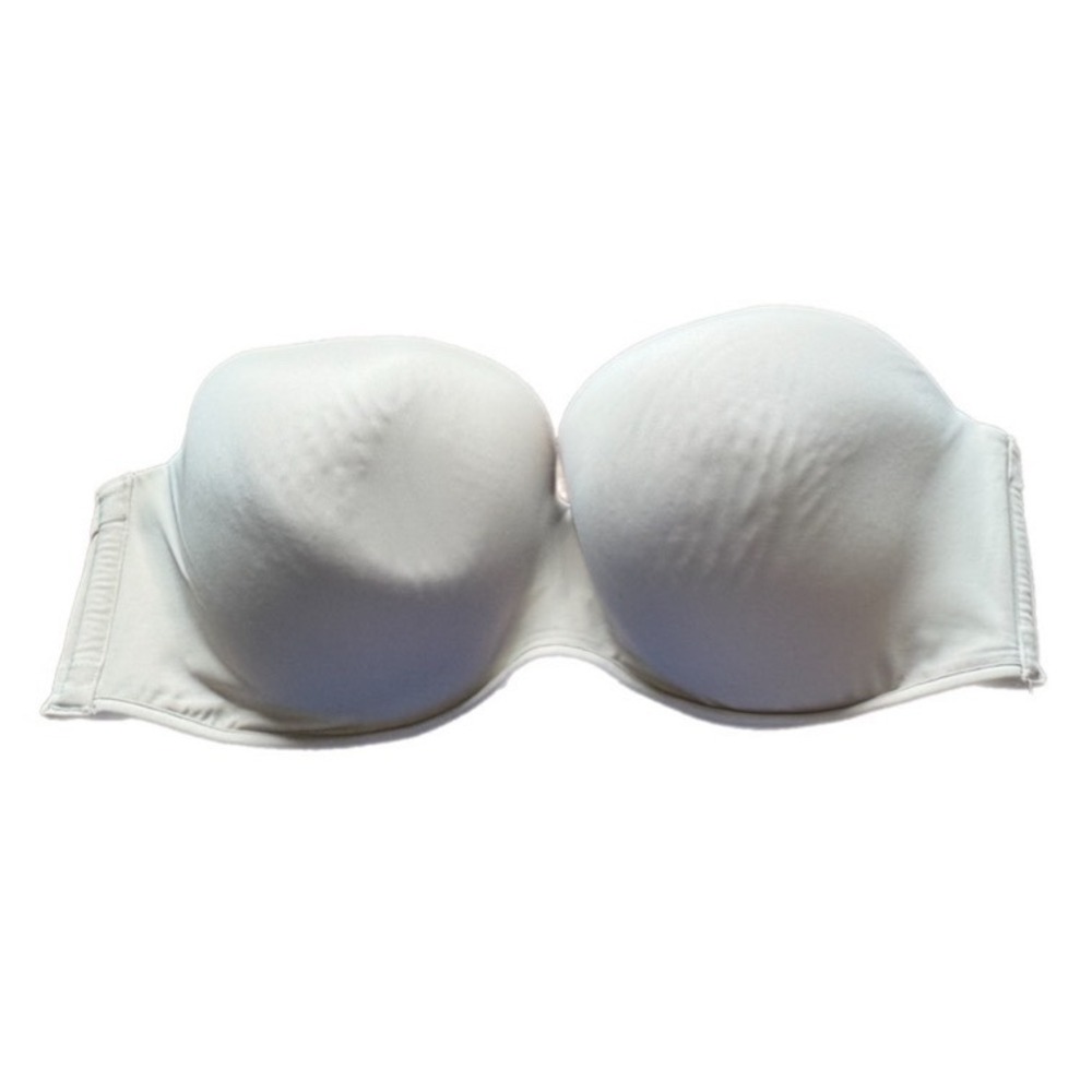 Cacique Strapless Bra Womens 46DD Beige Good Boost Multi-Way Padded Support